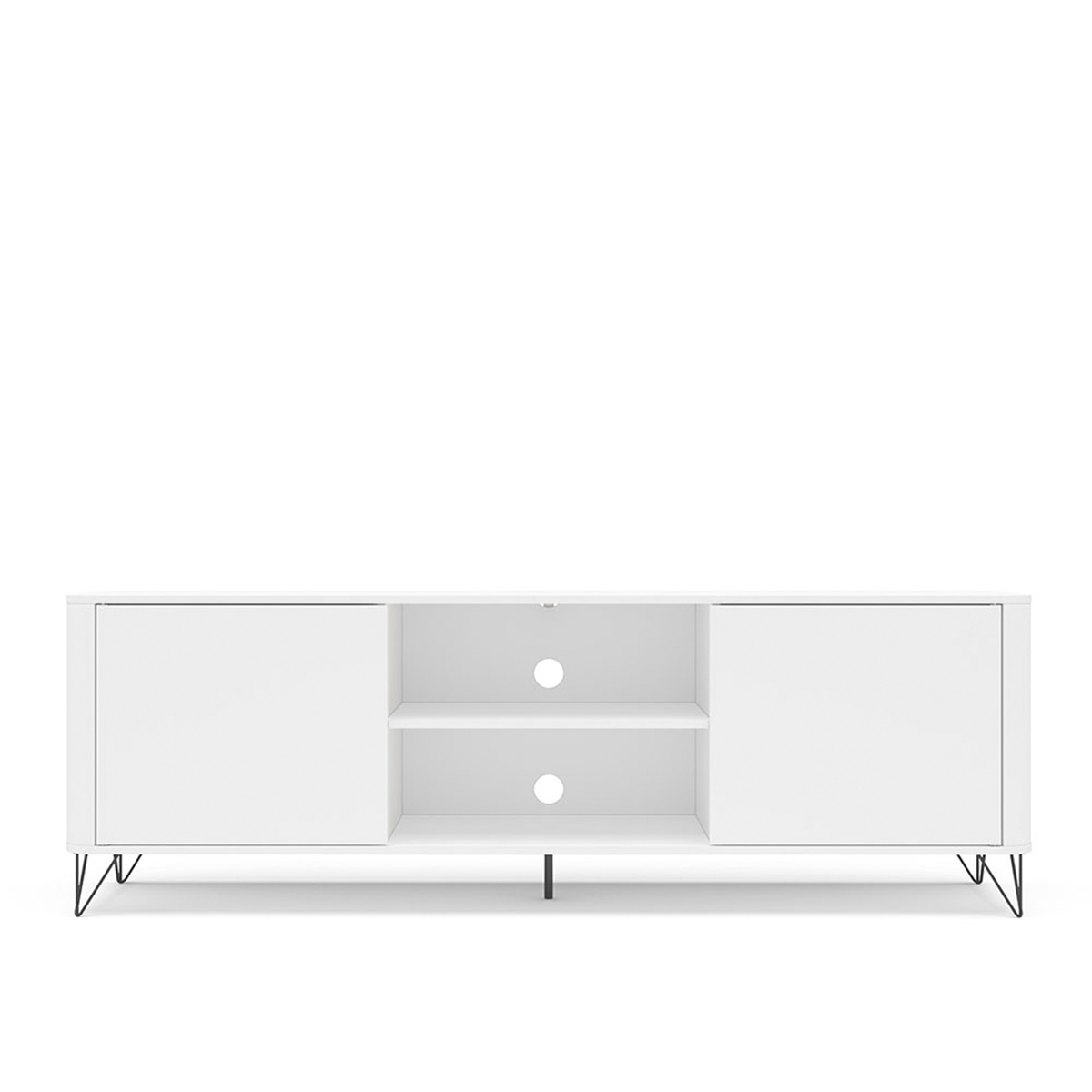 Foto 3 pulgar | Mesa De Tv Mobi Kunzita Blanco