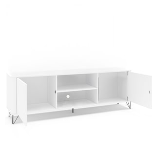 Foto 3 | Mesa De Tv Mobi Kunzita Blanco