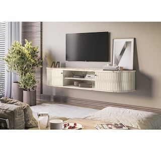 Foto 3 | Mueble Para Tv Flotante 75'' Rack Color Mármol/blanco