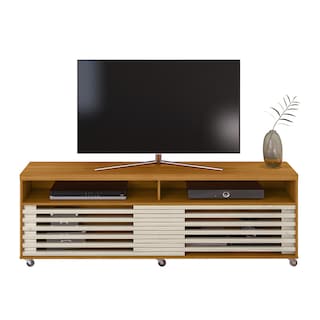 Foto 1 | Mueble Rack 2 Puertas Y Nicho Tv Hasta 65” Cinamomo/blanco