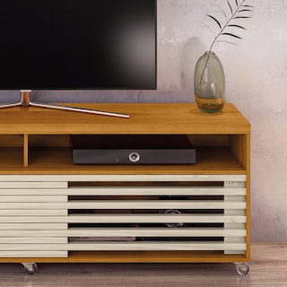 Foto 4 | Mueble Rack 2 Puertas Y Nicho Tv Hasta 65” Cinamomo/blanco