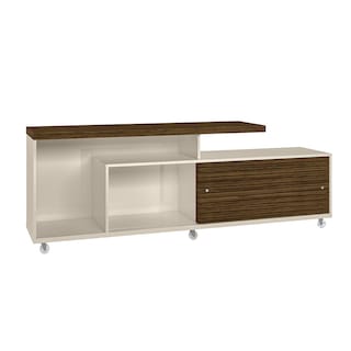 Foto 2 | Mueble Rack Cruzado 2 Puertas Para Tv Hasta 65” Blanco/savana
