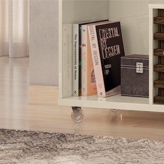 Foto 5 | Mueble Rack Cruzado 2 Puertas Para Tv Hasta 65” Blanco/savana