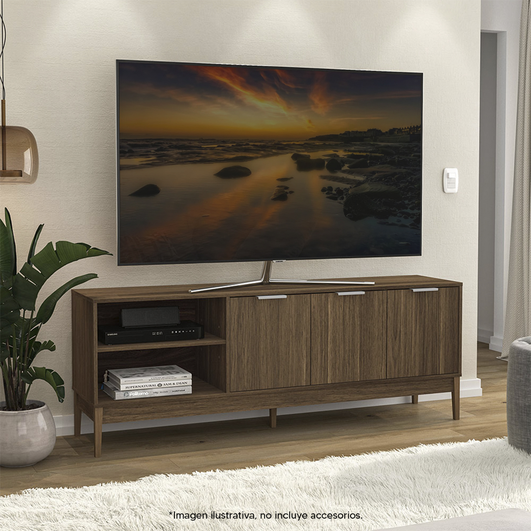 Mesa De Tv Mobi Zircón Avellana
