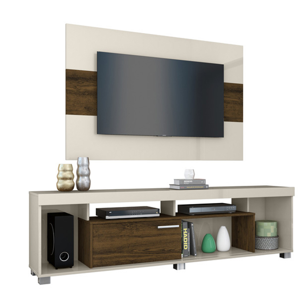Foto 2 pulgar | Combo de Rack y Panel TV hasta 65'' Blanco Salvania