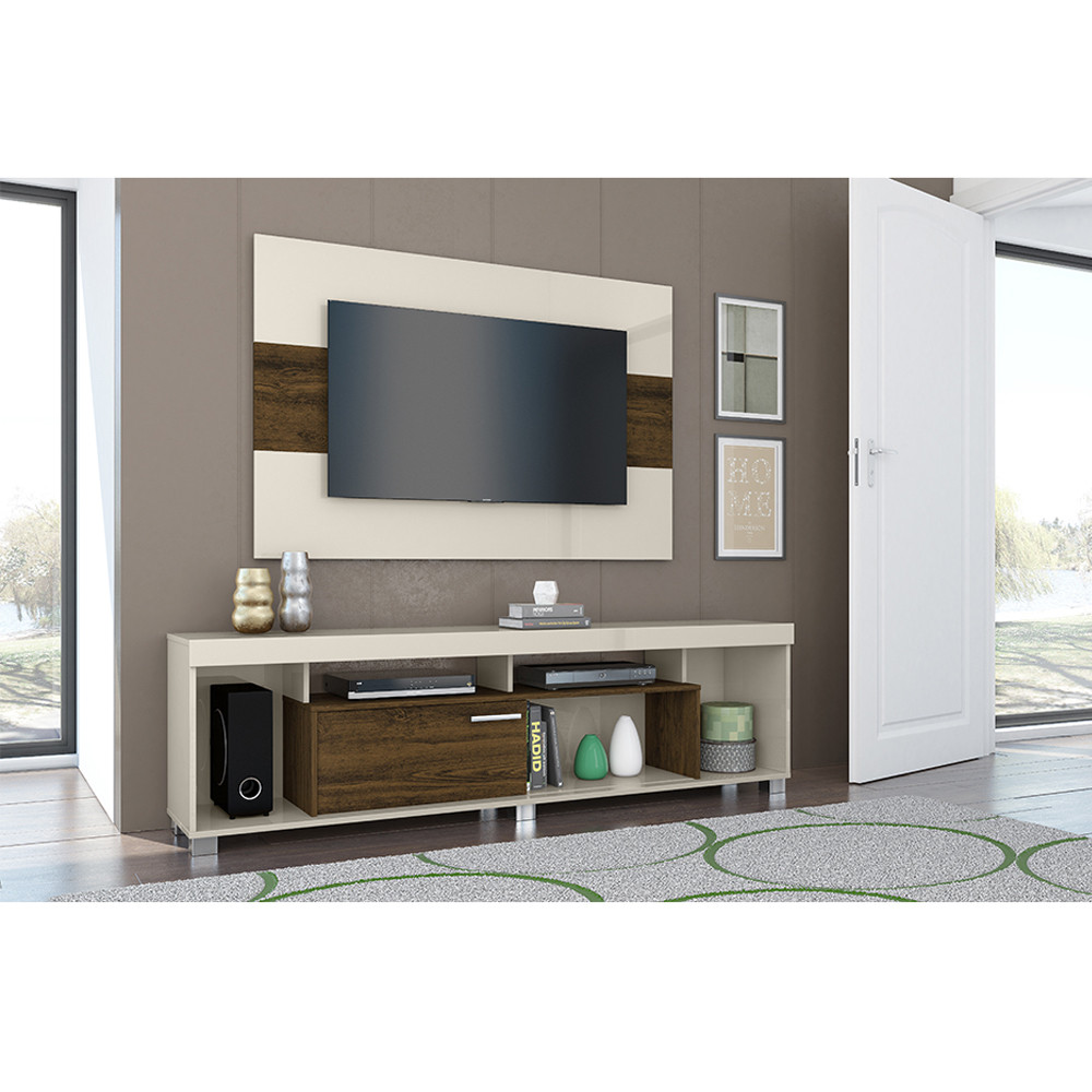 Foto 4 pulgar | Combo de Rack y Panel TV hasta 65'' Blanco Salvania