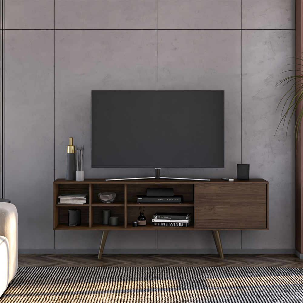 Foto 3 pulgar | Mueble para TV Turquía Mumbai Hasta 60'' con Puerta Batiente y Pies Retro