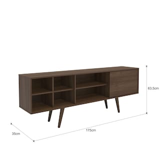 Foto 3 | Mueble para TV Turquía Mumbai Hasta 60'' con Puerta Batiente y Pies Retro