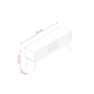 Foto 5 | Mueble Rack 1.5 para Tv Hasta 65” Darady Cinamomo