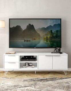Foto 1 | Mesa Tv Mobi Selenita Blanco