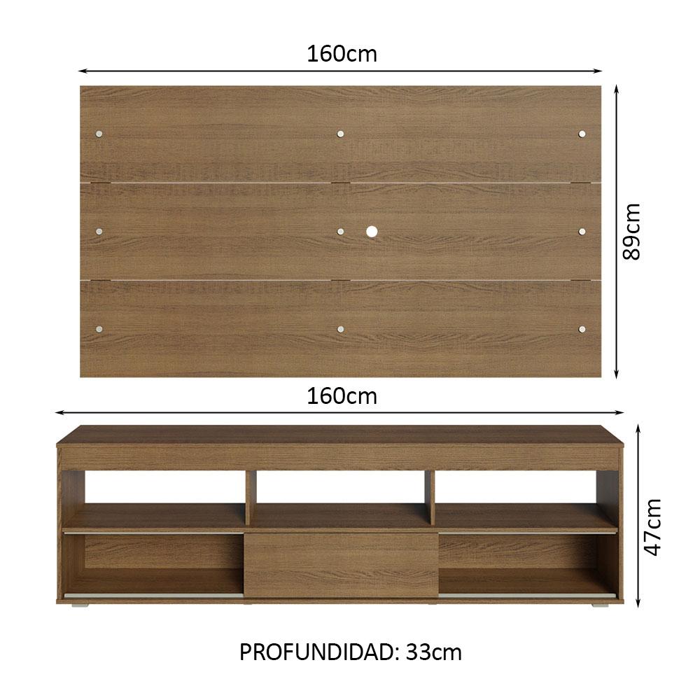 Foto 4 pulgar | Mueble Mesa Para Tv Rack Madesa Orlando Y Panel Hasta 65