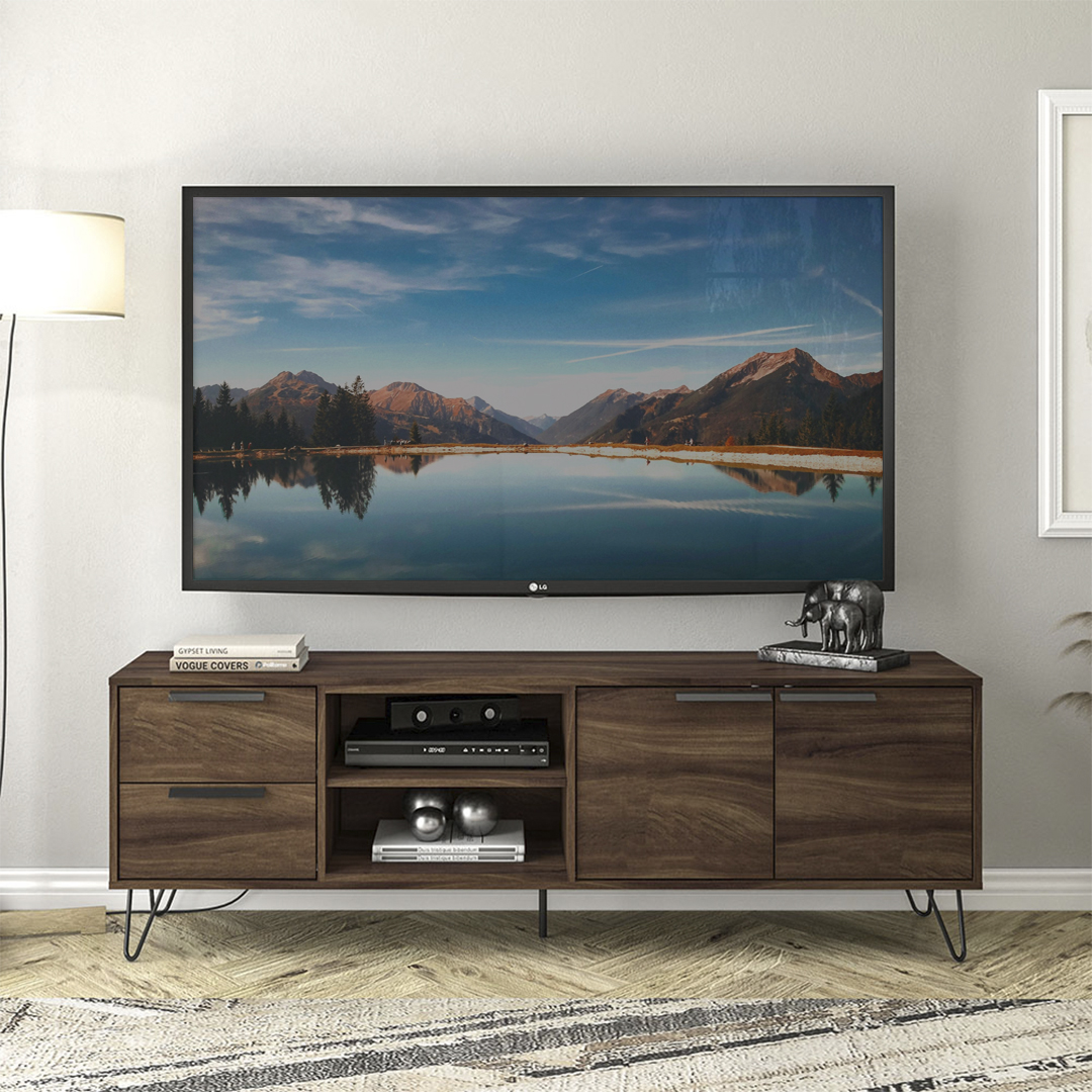 Mesa Para Tv Mobi Modelo Rubí New Avellana