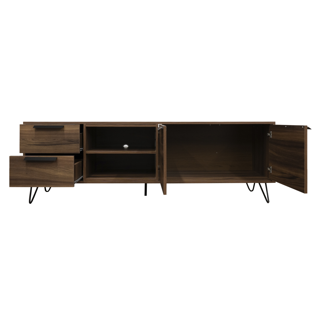 Foto 4 pulgar | Mesa Para Tv Mobi Modelo Rubí New Avellana