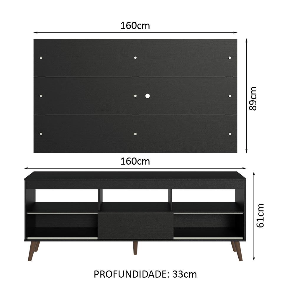 Foto 3 | Mueble Mesa Para Tv Rack Madesa Orlando Y Panel Hasta 65 1