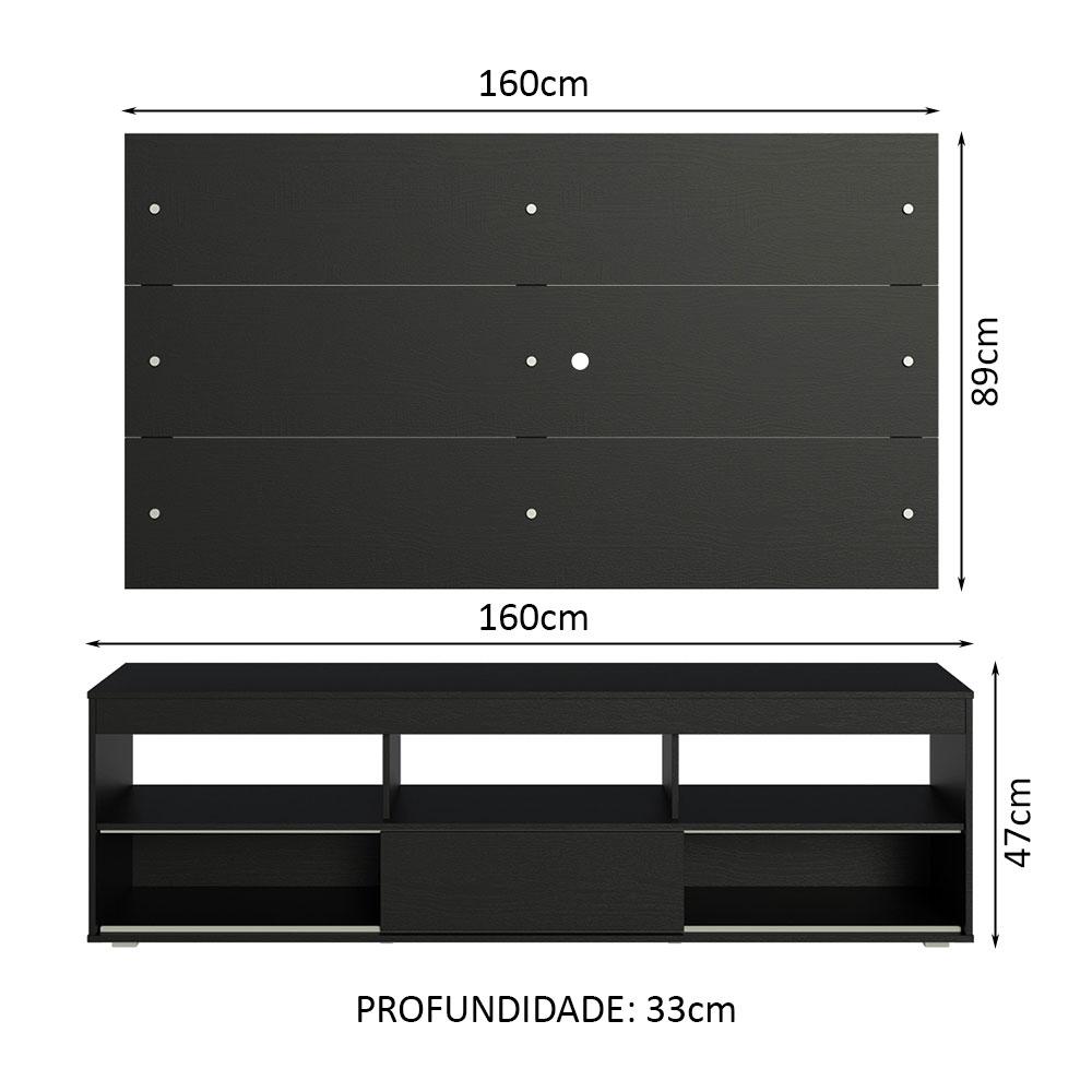Foto 4 pulgar | Mueble Mesa Para Tv Rack Madesa Orlando Y Panel Hasta 65 N