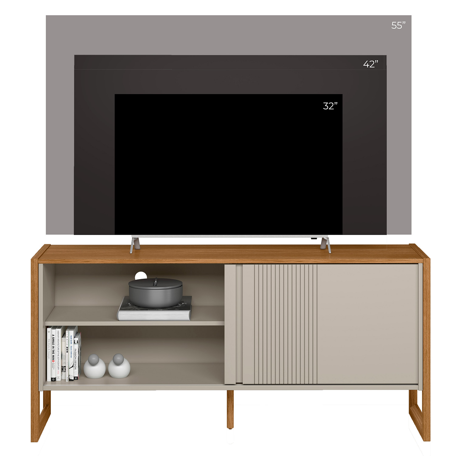 Foto 5 | Mesa De Tv 55'' Gold Bossa