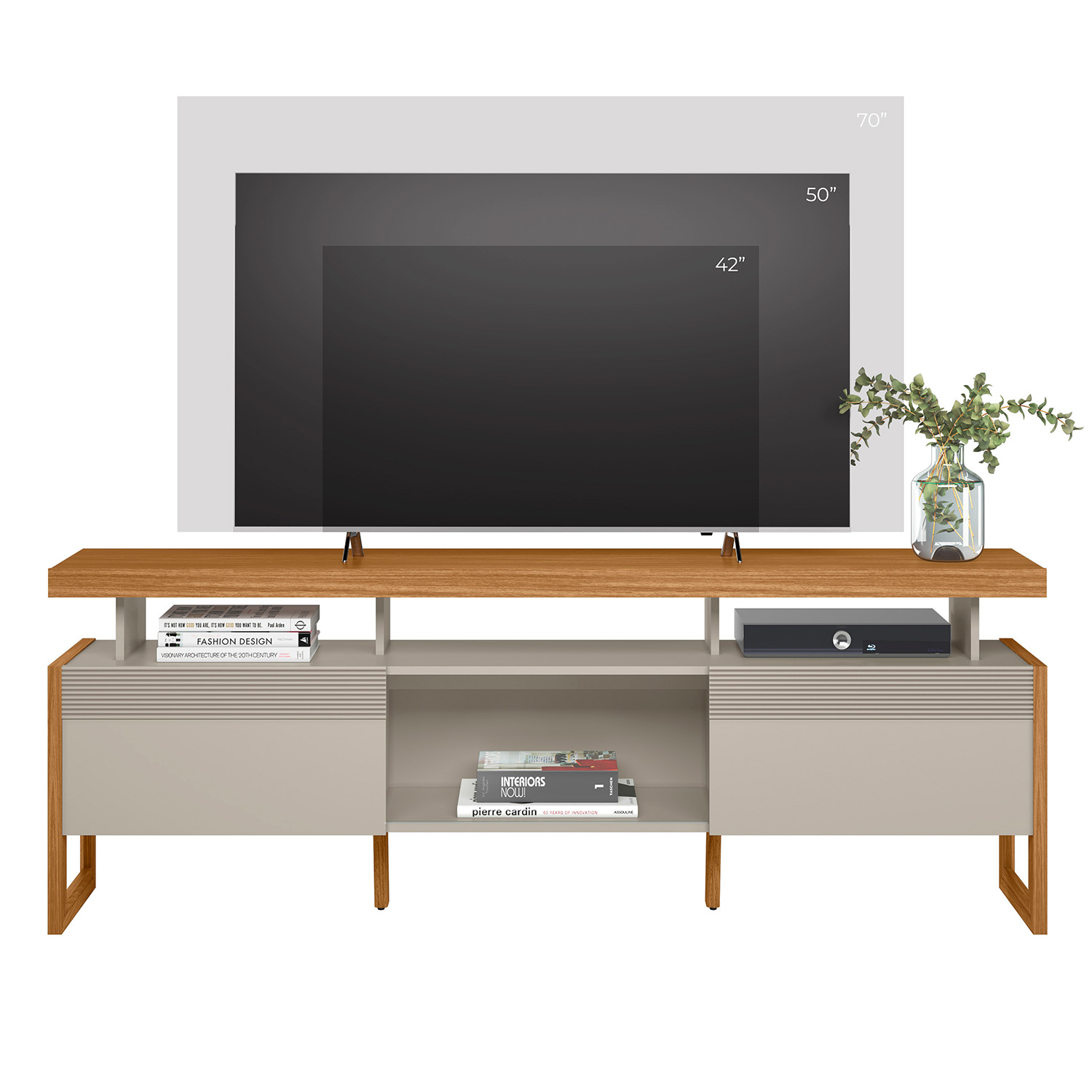 Foto 3 pulgar | Mueble Para Tv 70'' Esmeralda Bossa