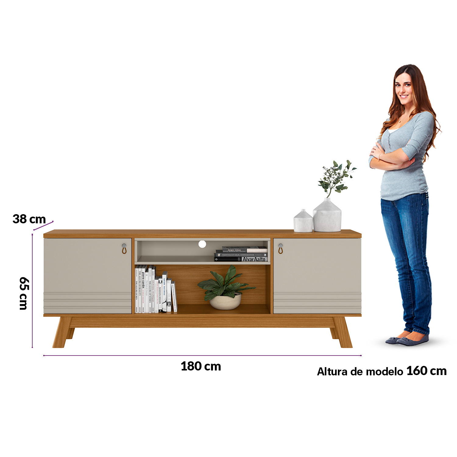 Foto 8 pulgar | Mueble De Tv 75'' Colorado Bossa