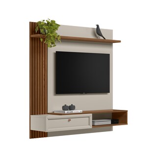 Foto 4 | Panel De Tv Alvorada, Capacidad Para Tv De Hasta 55'' Color Blanco Hueso/nogal.