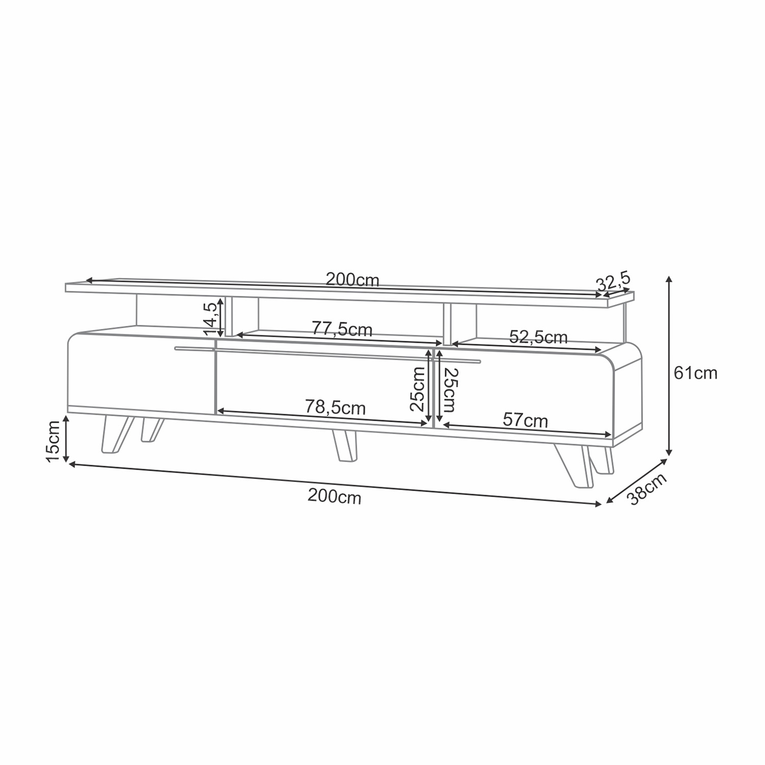 Foto 5 | Mesa Para Tv Hasta 75'' Essenza Bossa