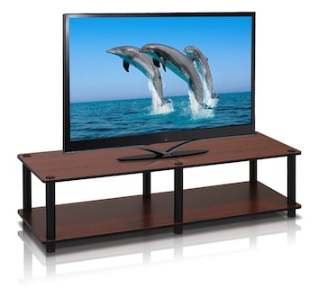 Foto 3 | Soporte De Televisión Furinno Just No Tools, Ancho, Color Cereza Oscuro - Venta Internacional.