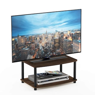 Foto 3 | Mueble Para Tv Furinno Turn-n-tube Columbier De 2 Niveles, Color Nogal Y Negro - Venta Internacional.
