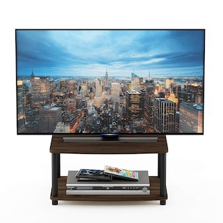 Foto 4 | Mueble Para Tv Furinno Turn-n-tube Columbier De 2 Niveles, Color Nogal Y Negro - Venta Internacional.