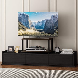 Foto 5 | Mueble Para Tv Furinno Turn-n-tube Columbier De 2 Niveles, Color Nogal Y Negro - Venta Internacional.