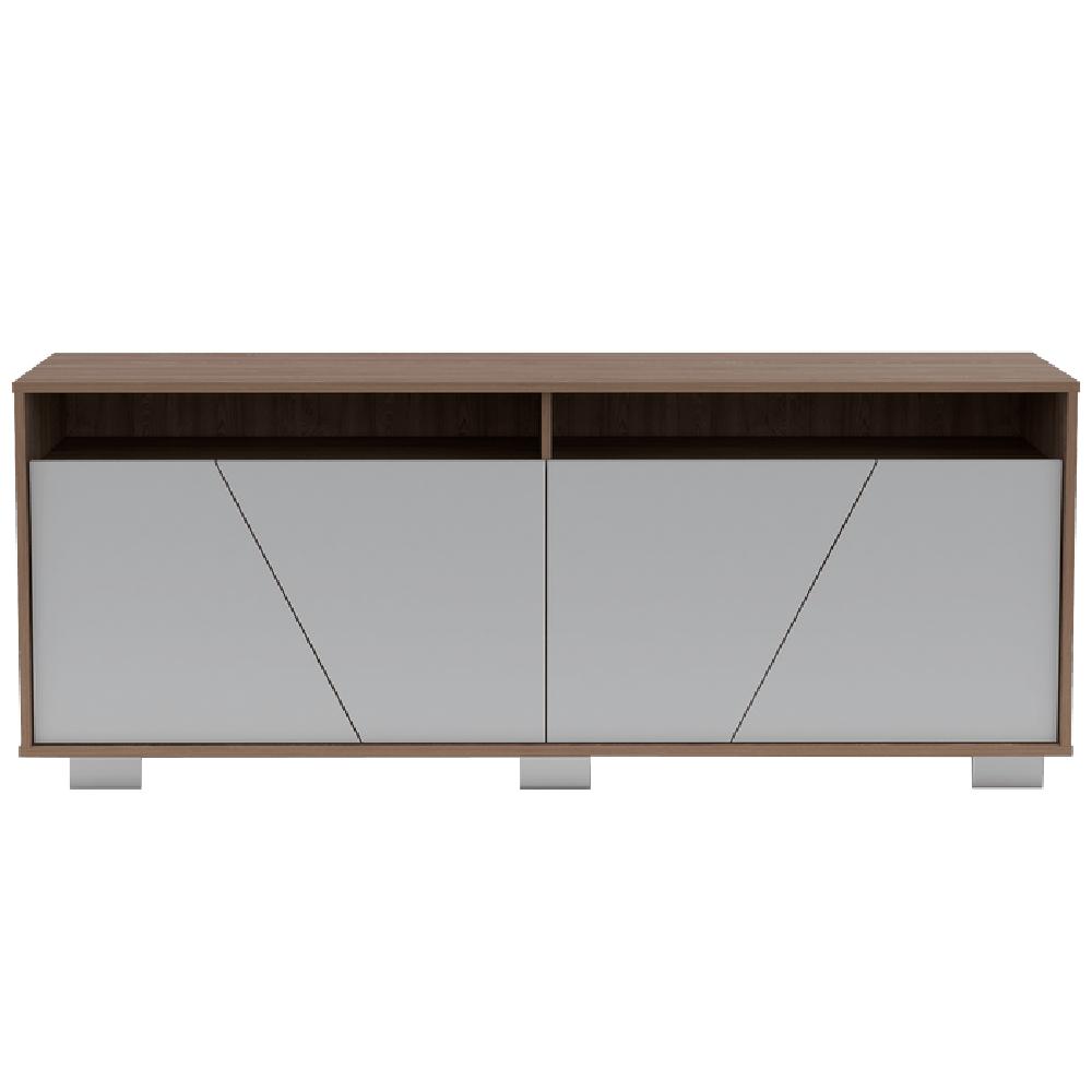 Foto 2 | Mesa Para Tv Orus Miel Y Blanco con Espacio para Televisor De 70 Pulgadas
