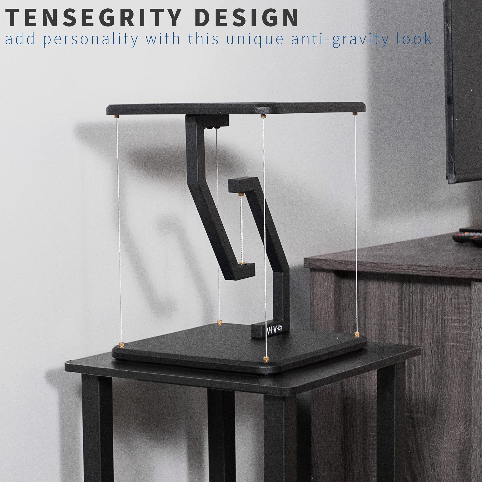 Foto 2 | Soporte De Altavoz De Sobremesa Vivo Antigravedad 30 Cm Negro Stand-ten01b - Venta Internacional.