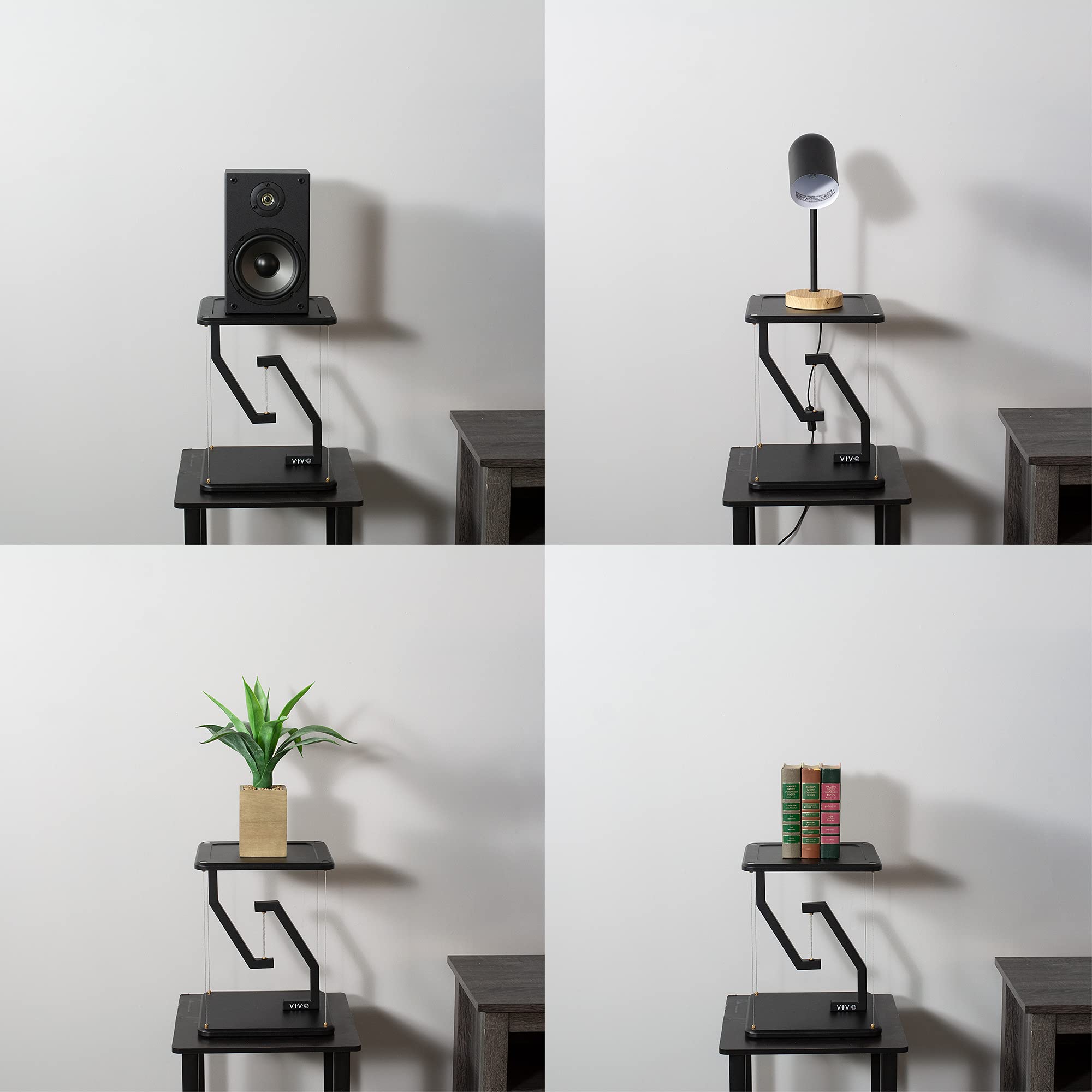 Foto 7 pulgar | Soporte De Altavoz De Sobremesa Vivo Antigravedad 30 Cm Negro Stand-ten01b - Venta Internacional.