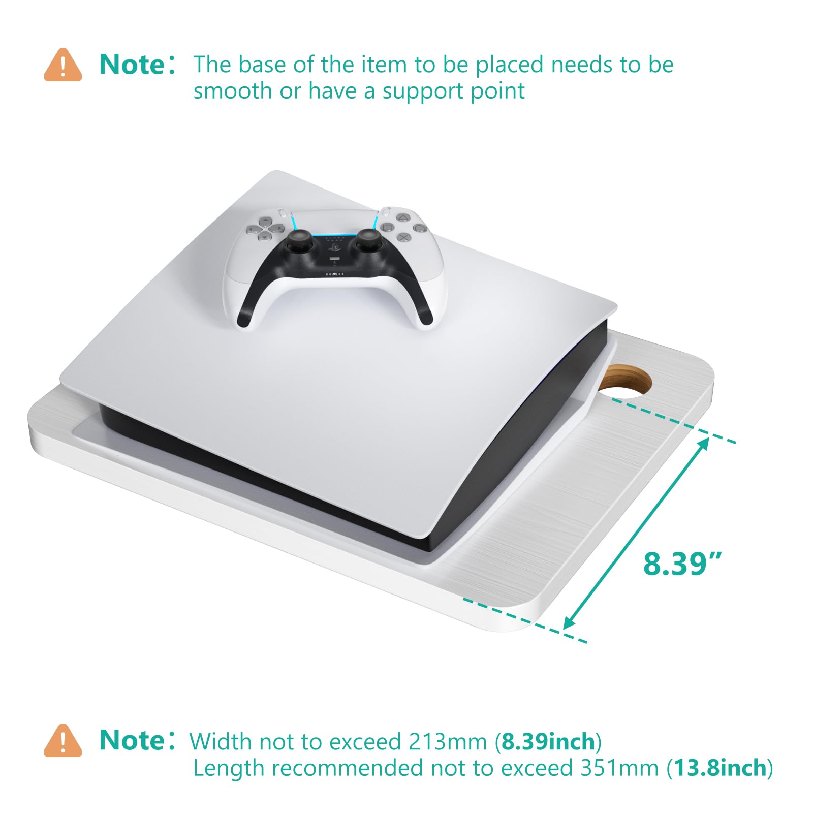 Foto 5 pulgar | Estantería Flotante Para Tv Wali Cs201nw De Hasta 10 Kg, Color Blanco, 1 Estante - Venta Internacional.
