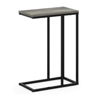 Foto 1 | Mesa Auxiliar Para Sofá Furinno Camnus En Forma De C, Roble Francés, Gris - Venta Internacional.