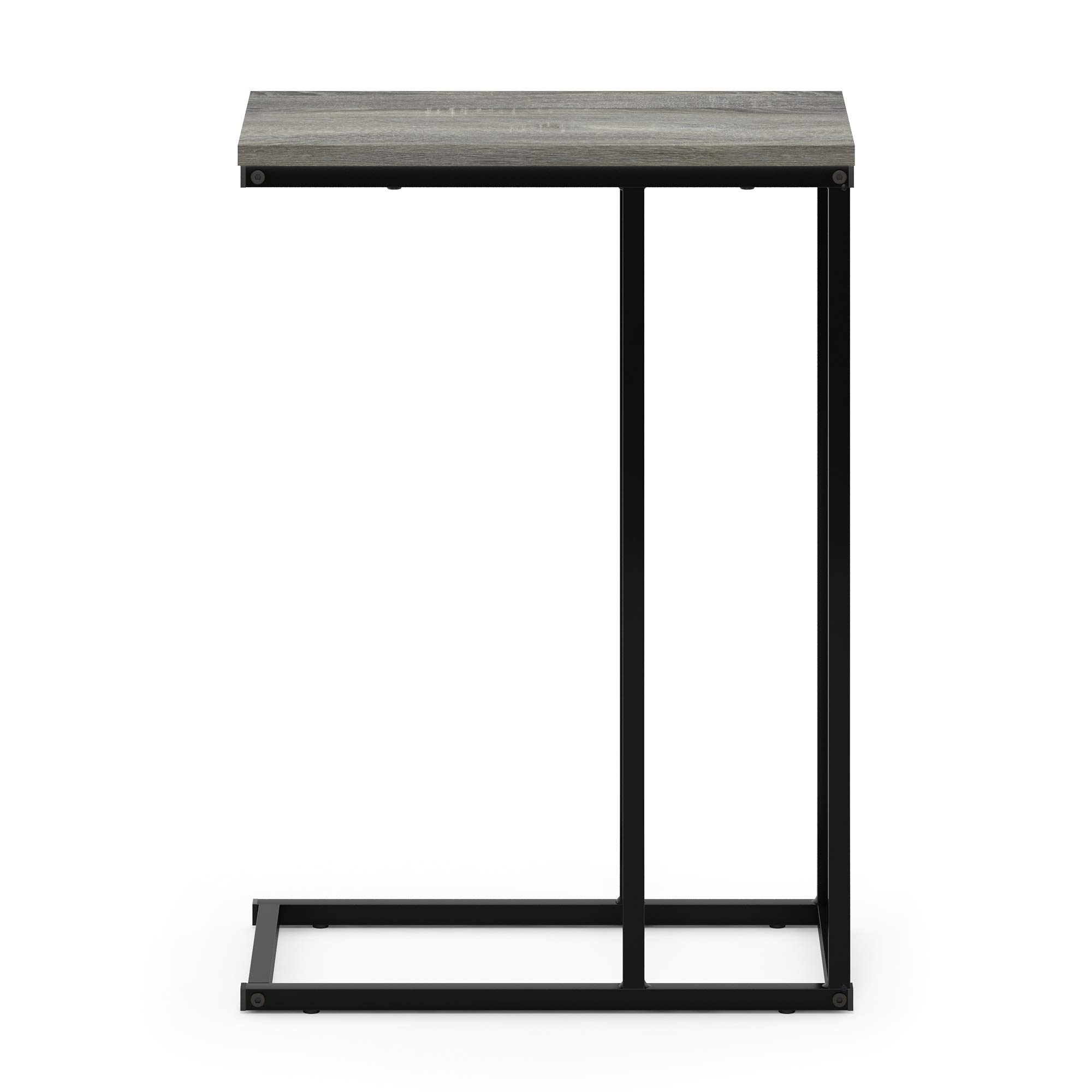Foto 5 pulgar | Mesa Auxiliar Para Sofá Furinno Camnus En Forma De C, Roble Francés, Gris - Venta Internacional.