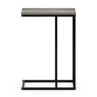 Foto 4 | Mesa Auxiliar Para Sofá Furinno Camnus En Forma De C, Roble Francés, Gris - Venta Internacional.