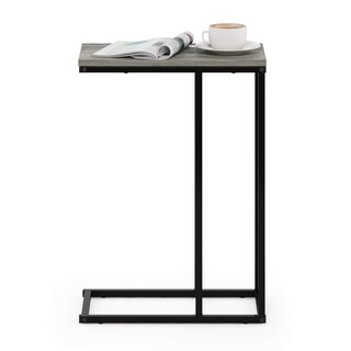 Foto 6 | Mesa Auxiliar Para Sofá Furinno Camnus En Forma De C, Roble Francés, Gris - Venta Internacional.