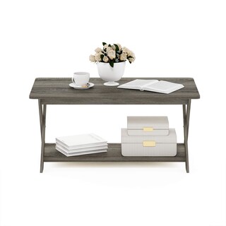 Foto 7 | Mesa De Café Furinno Moderna, Simplista, Entrecruzada, Roble Francés Gris - Venta Internacional.