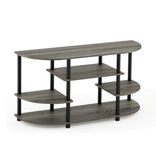 Foto 1 | Mueble De Tv Furinno Jaya, Diseño Simple, Esquina, Roble Francés, Gris - Venta Internacional.