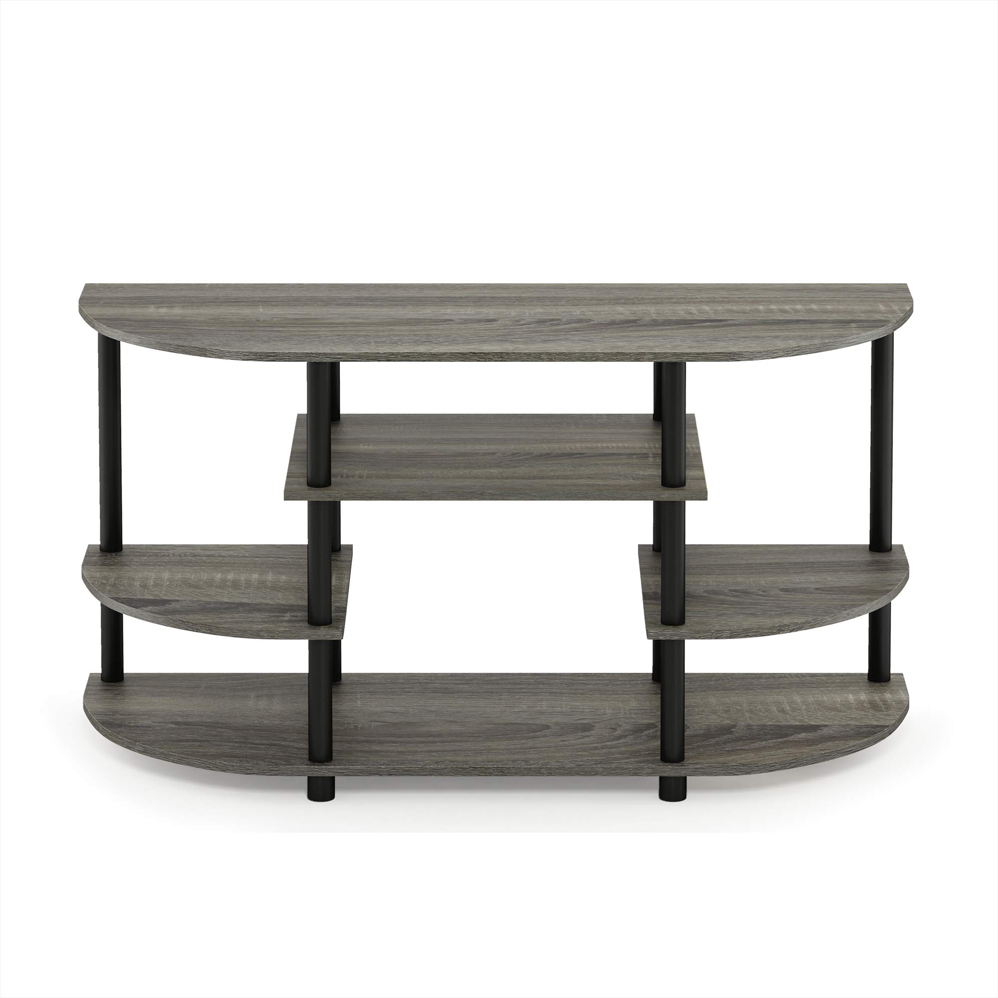 Foto 4 pulgar | Mueble De Tv Furinno Jaya, Diseño Simple, Esquina, Roble Francés, Gris - Venta Internacional.