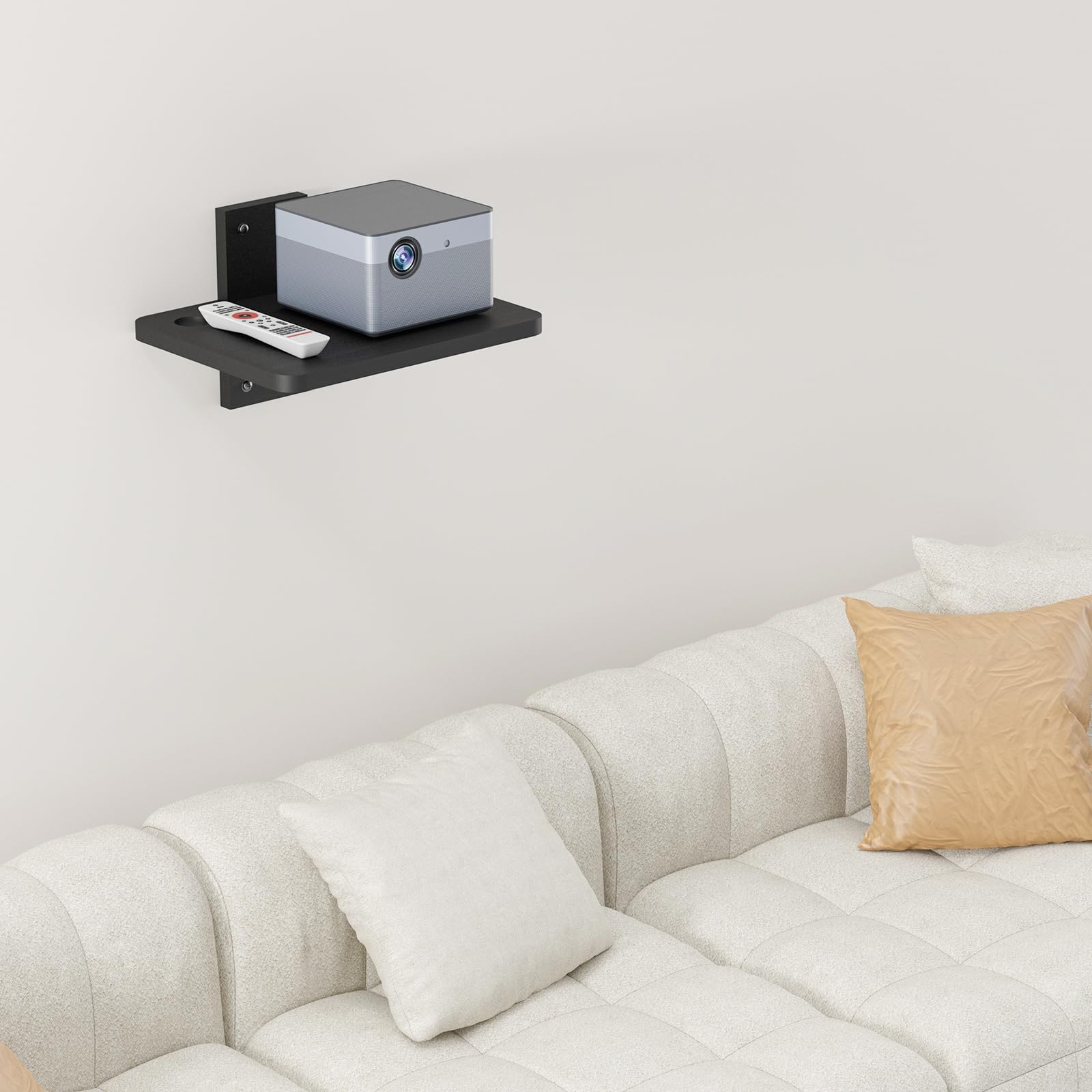 Foto 8 pulgar | Estante De Pared Wali Cs201nb Para Reproductor De Dvd De Hasta 10 Kg - Venta Internacional.
