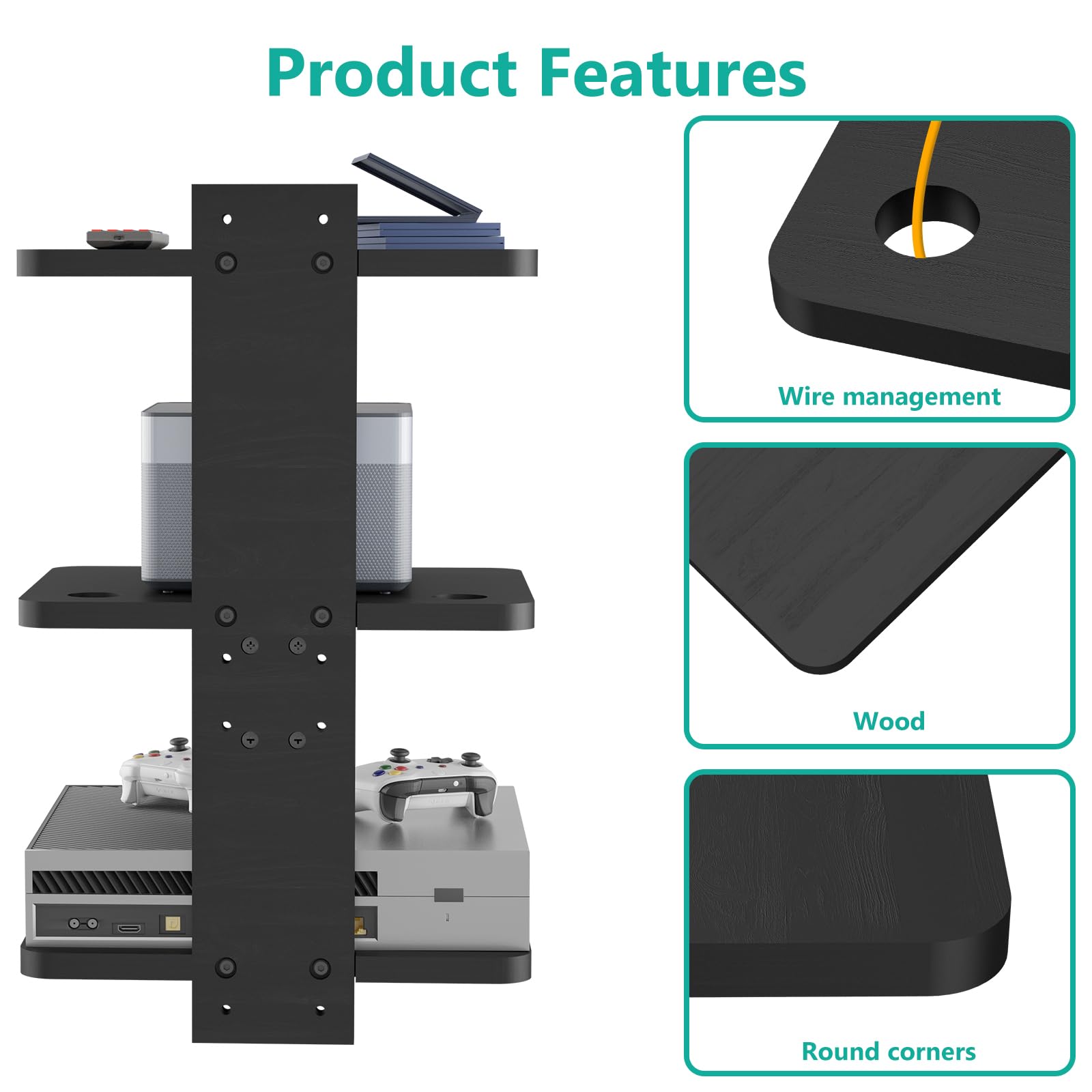Foto 4 pulgar | Soporte De Estante Flotante Wali Para Proyectores De Tv De Hasta 10 Kg - Venta Internacional.