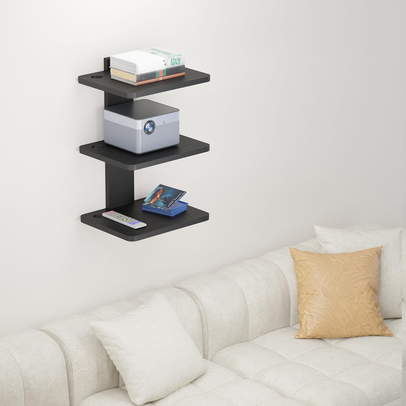 Foto 8 pulgar | Soporte De Estante Flotante Wali Para Proyectores De Tv De Hasta 10 Kg - Venta Internacional.