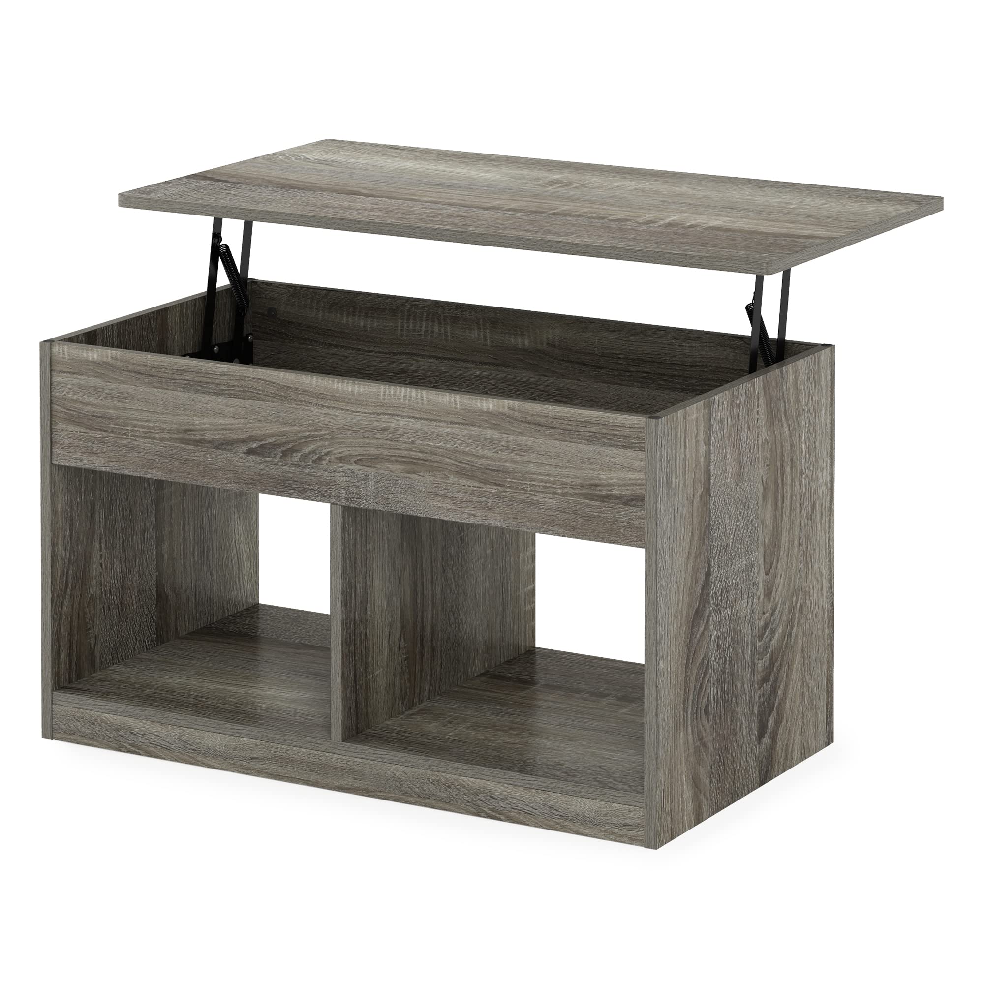 Foto 6 pulgar | Mesa De Café Furinno Jensen Para Sala De Estar Con Compartimento Oculto - Venta Internacional.