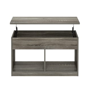 Foto 6 | Mesa De Café Furinno Jensen Para Sala De Estar Con Compartimento Oculto - Venta Internacional.