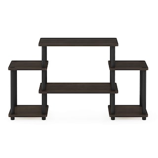 Foto 6 | Soporte Para Tv Furinno Turn-n-tube Sin Herramientas, Marrón Oscuro/negro - Venta Internacional.