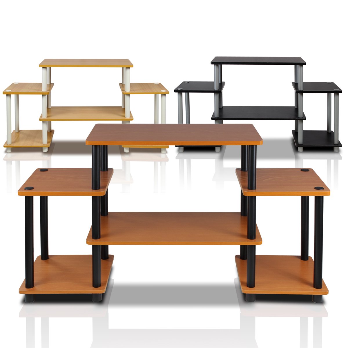 Foto 5 pulgar | Mesa para TV Furinno color Cereza y Negro - Venta Internacional