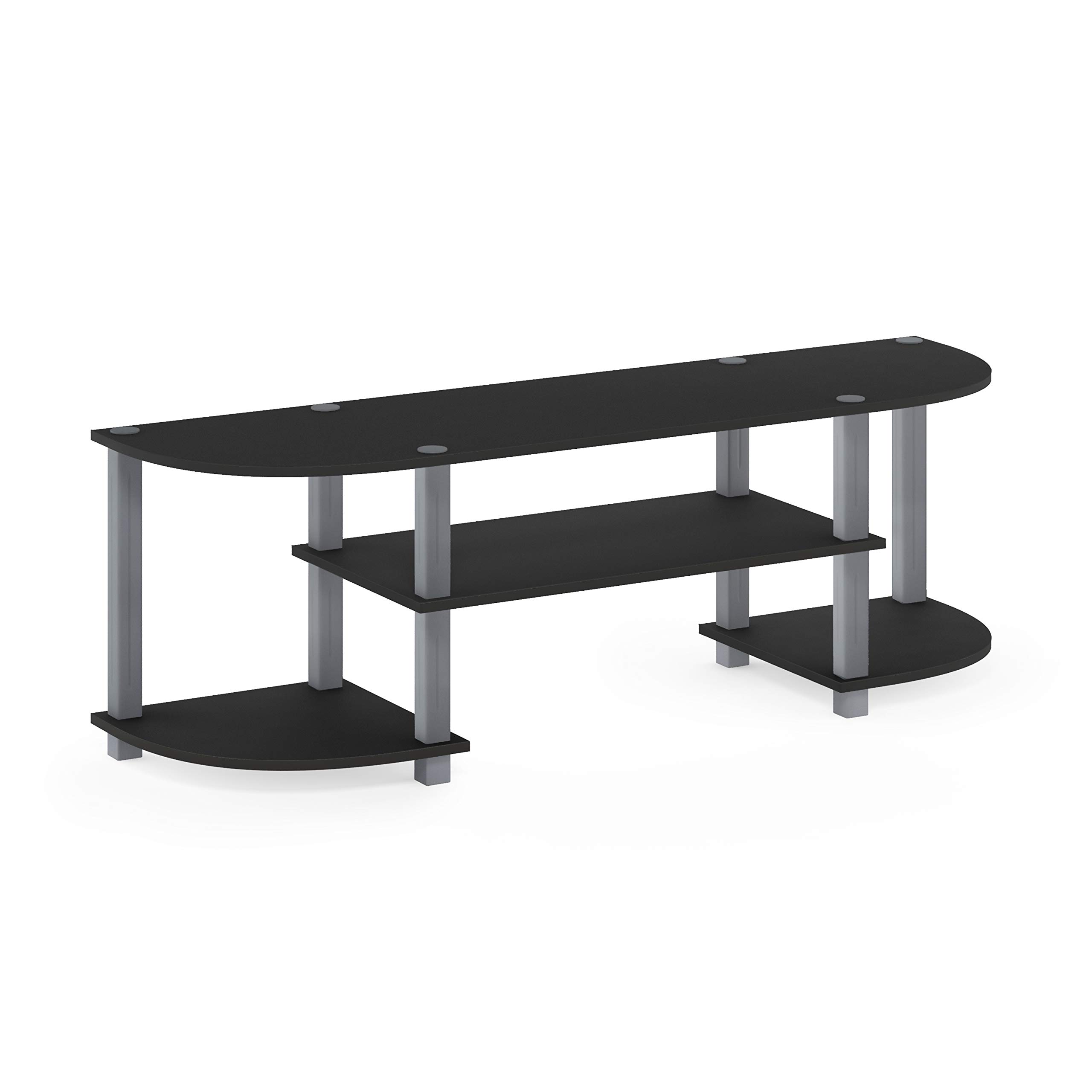 Foto 4 | Centro De Entretenimiento Para Televisión Furinno Turn-s-tube Wide, Negro/gris - Venta Internacional.