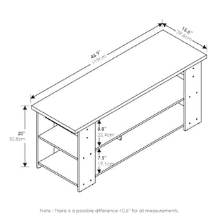 Foto 2 | Soporte De Tv Furinno Jaya Espresso Para Tv De Pantalla Plana De 55 Pulgadas - Venta Internacional.