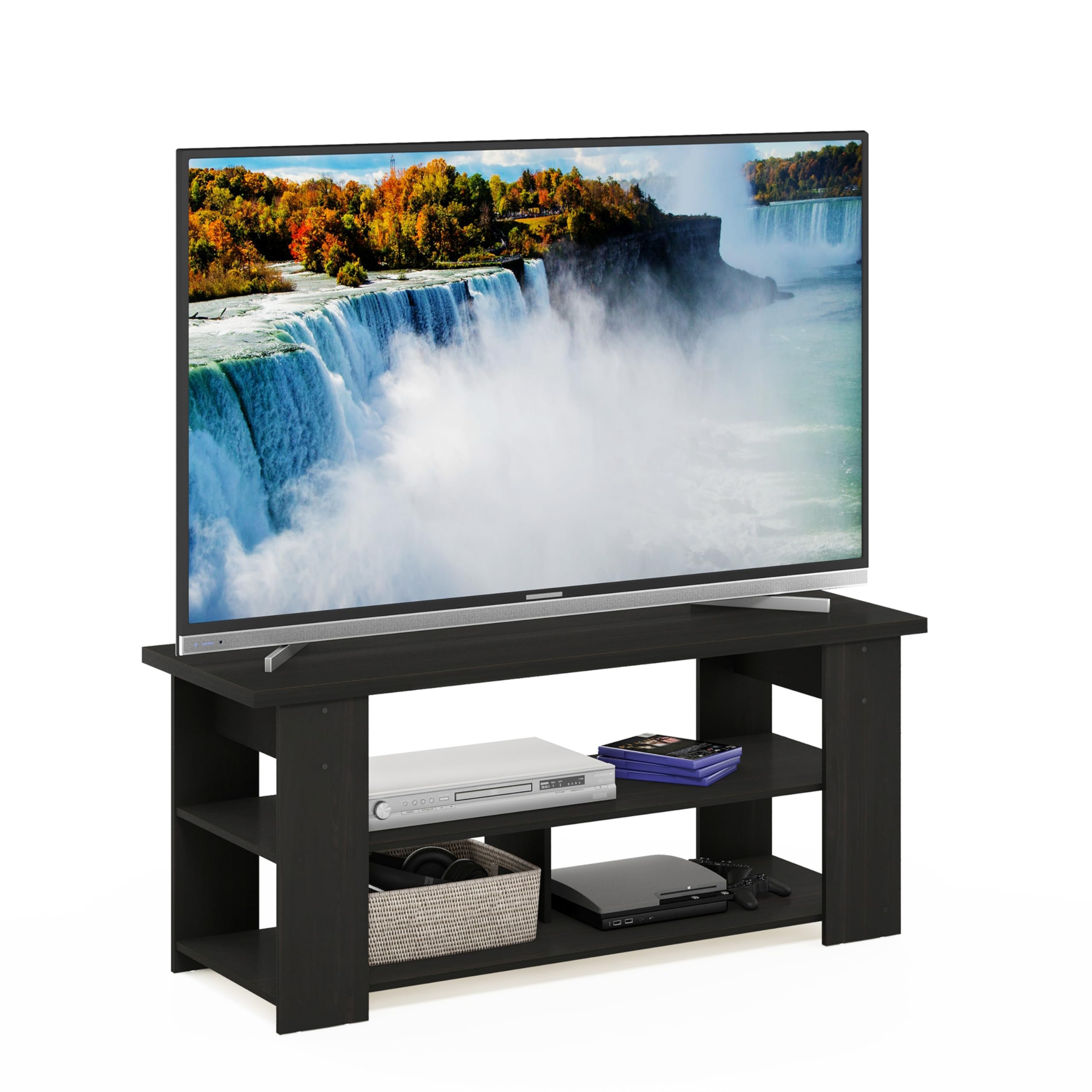 Foto 5 pulgar | Soporte De Tv Furinno Jaya Espresso Para Tv De Pantalla Plana De 55 Pulgadas - Venta Internacional.