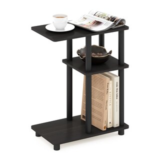 Foto 5 | Mesa Auxiliar Furinno Turn-tube En Forma De C Espresso/negra - Venta Internacional.